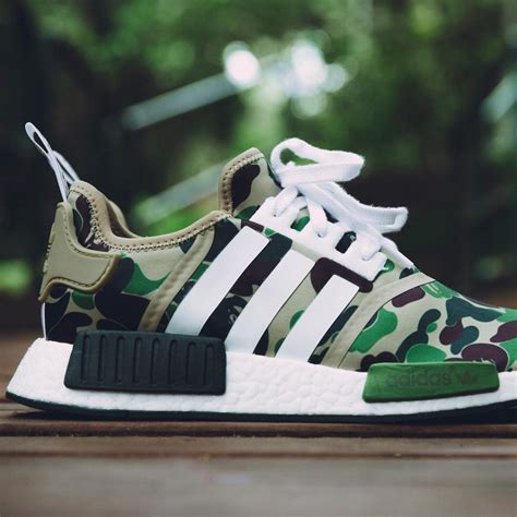 Comparison Review: Bape x Adidas NMD Camo Green 